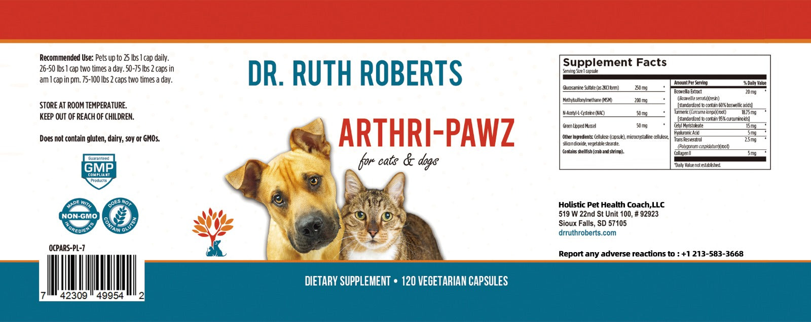 Arthri-Pawz – Glucosamine for Cats and Dogs