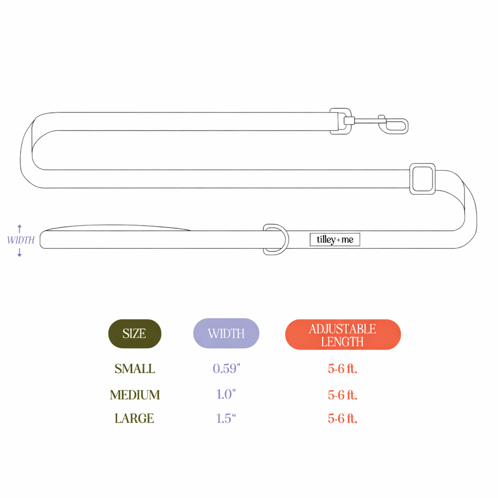 Hemp Cotton Dog Leash with Brass Attachments