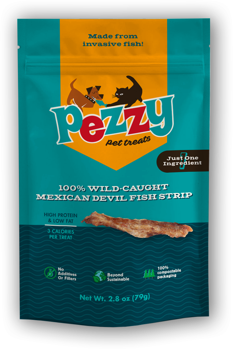 Devil Fish Dog Treat Strips - Single Ingredient Treat