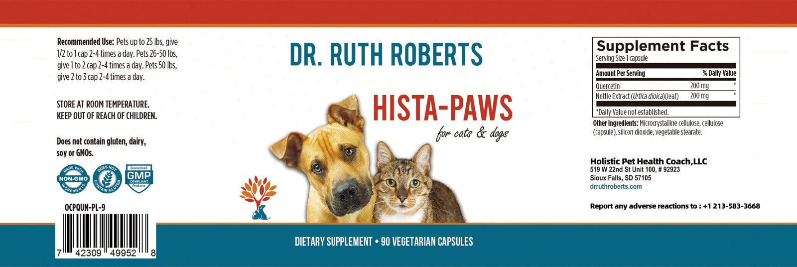 Hista Paws - Quercetin for Dogs and Cats