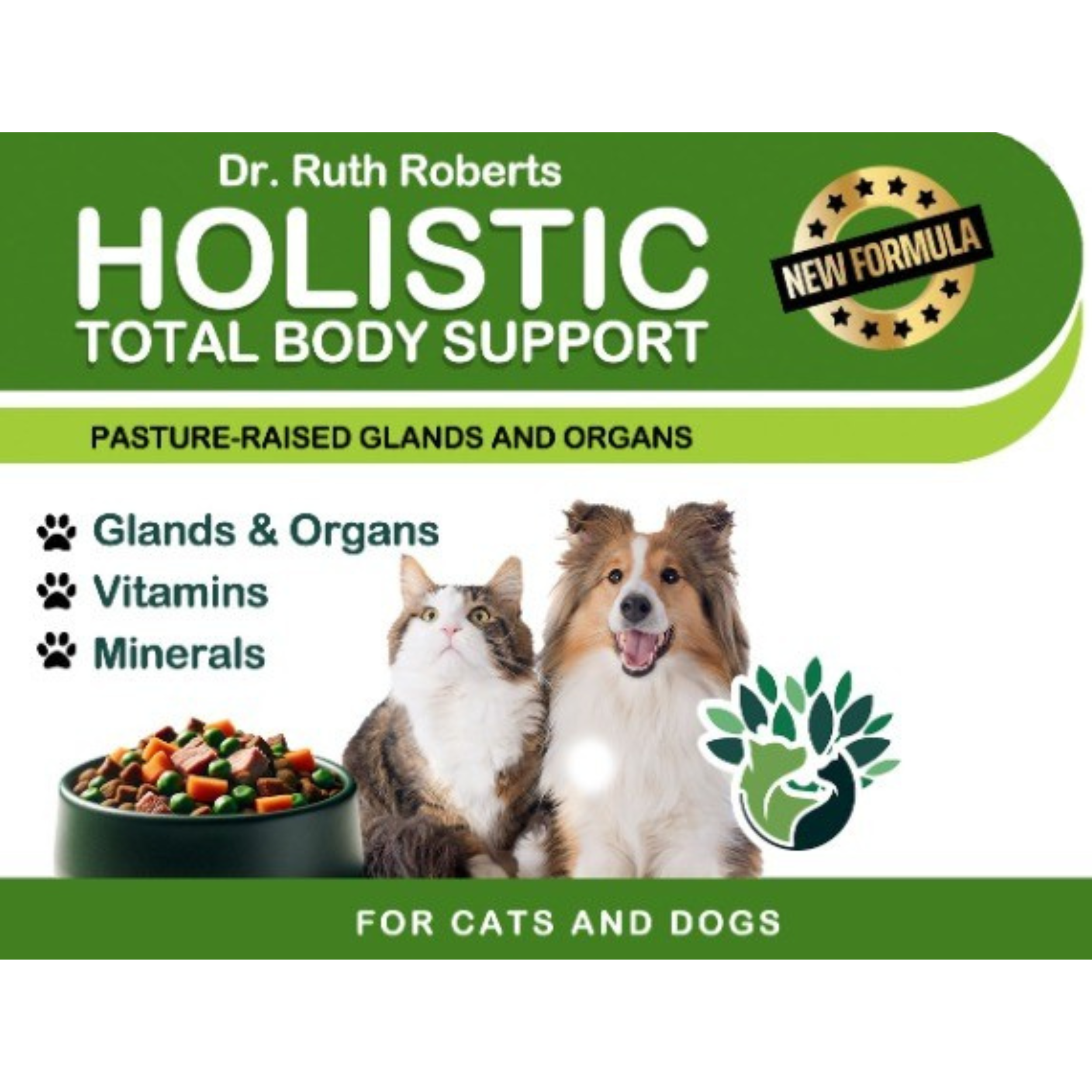 Holistic Homemade Dog and Cat Food Supplement + Multivitamin