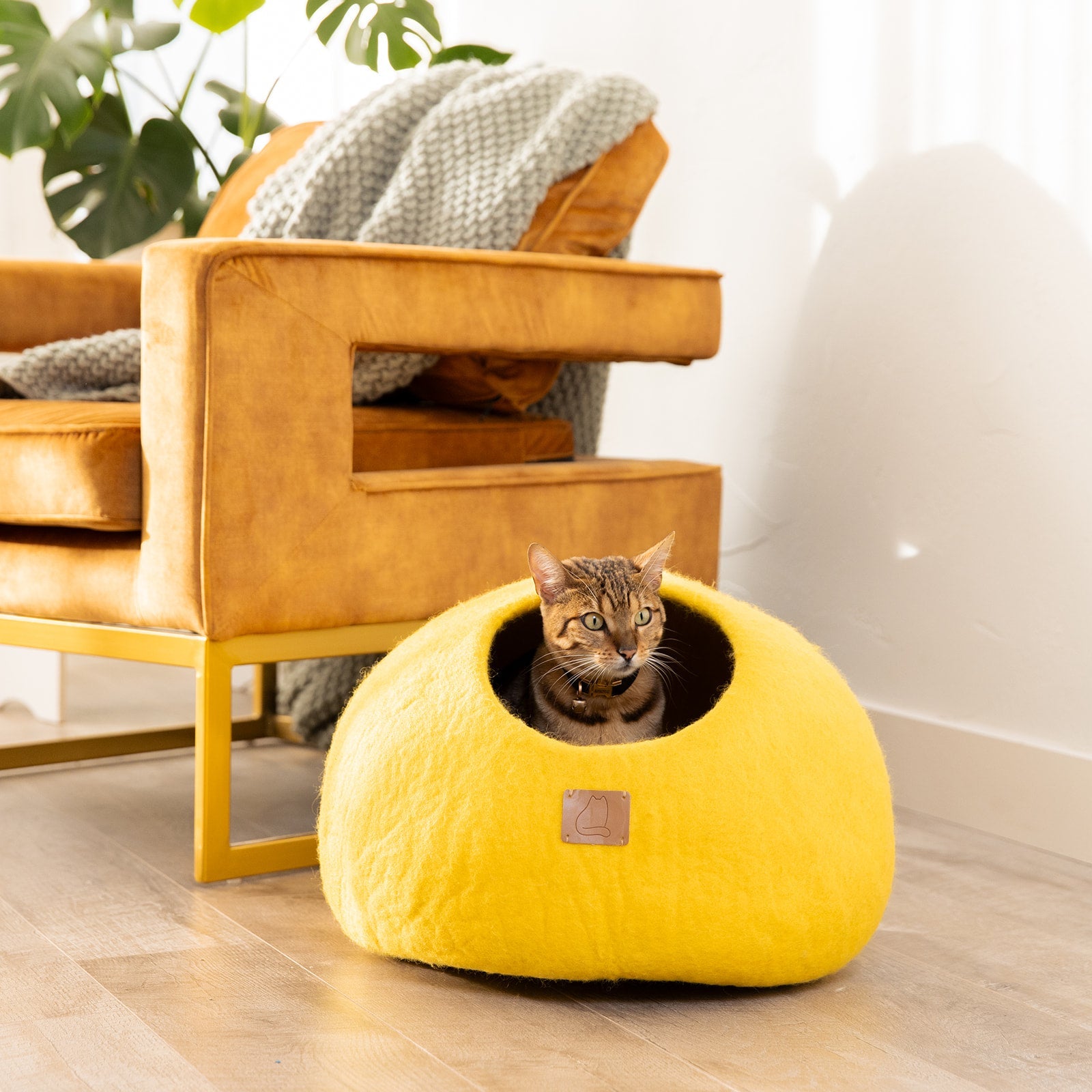 Organic Wool Cat Cave - Natural & Zero Waste