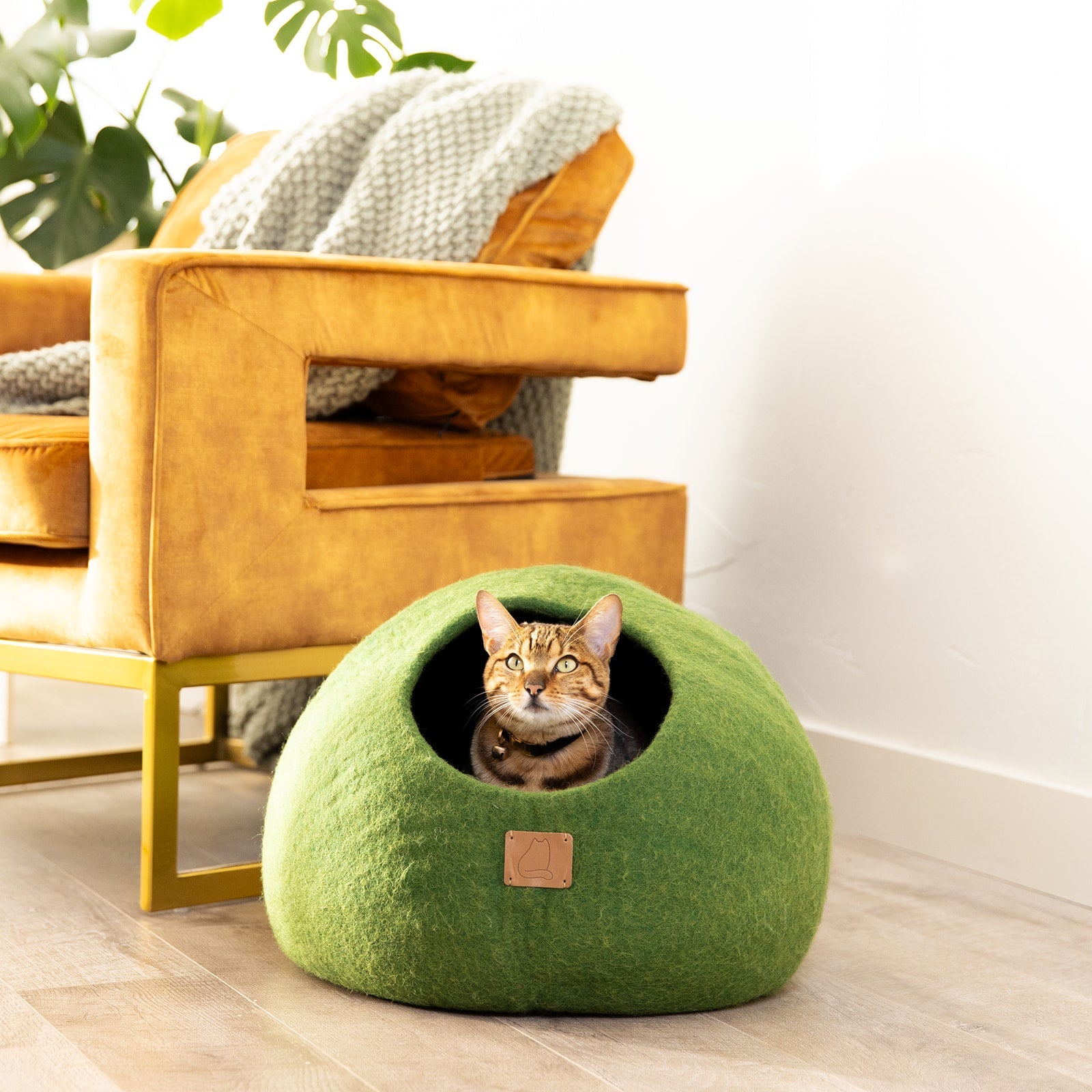 Organic Wool Cat Cave - Natural & Zero Waste