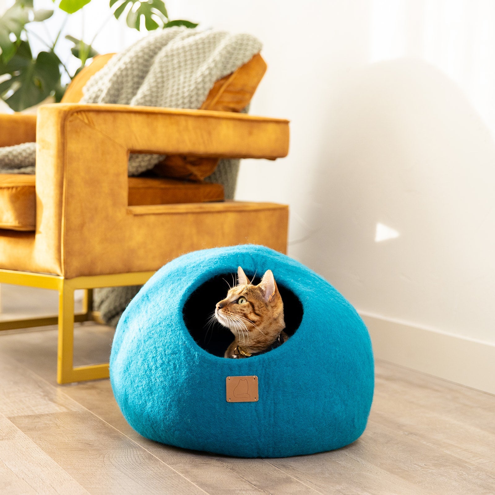 Organic Wool Cat Cave - Natural & Zero Waste
