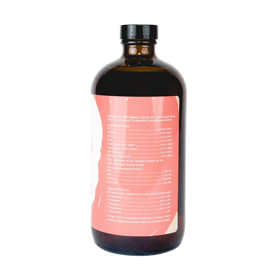 Wild Alaskan Salmon + Cold-Pressed Hemp Seed Oil for Dogs + Cats