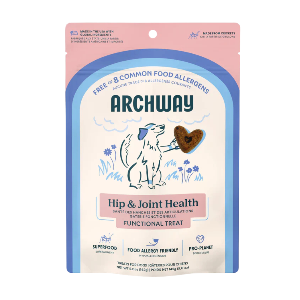 Archway Hip & Joint Health treat package for dogs on a white background