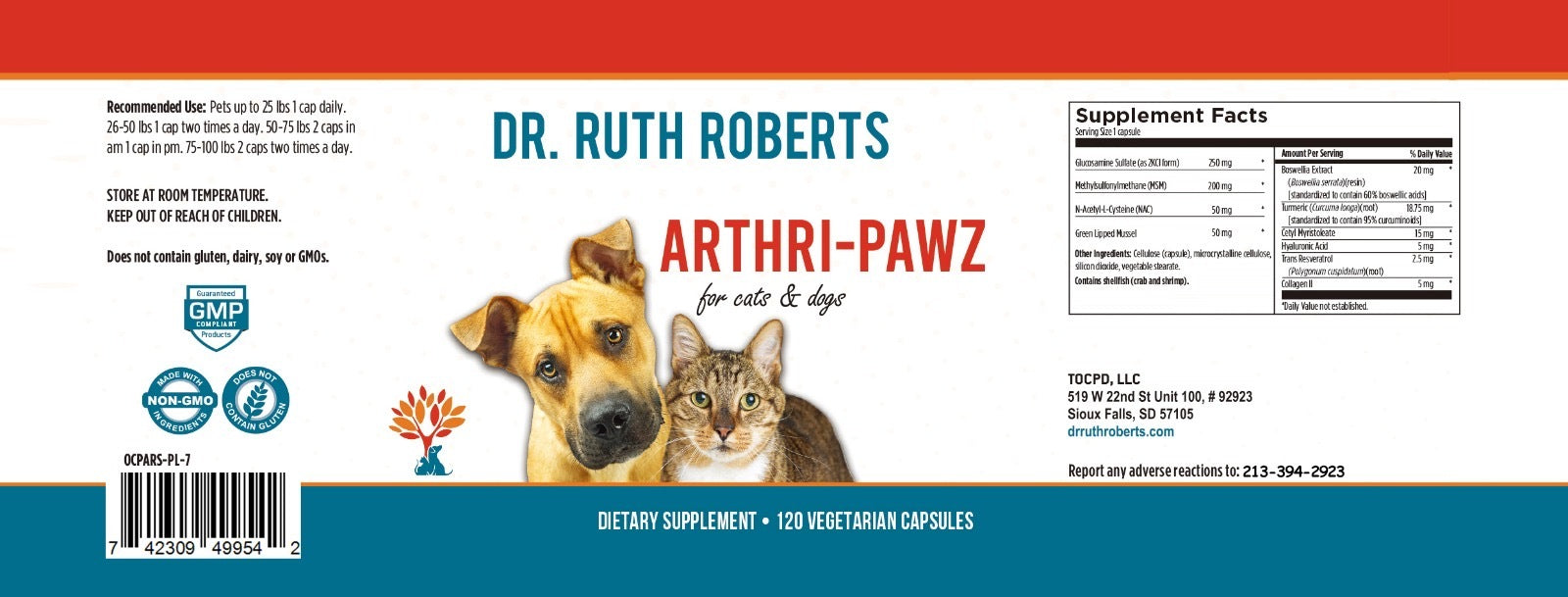 Arthri-Pawz – Glucosamine for Cats and Dogs