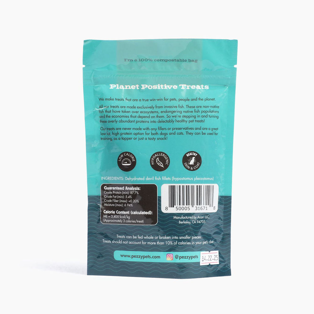 Devil Fish Dog Treat Strips - Single Ingredient Treat