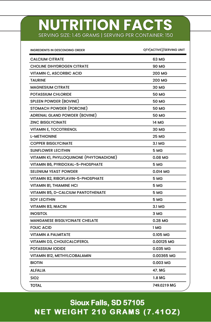 Holistic Homemade Dog and Cat Food Supplement + Multivitamin