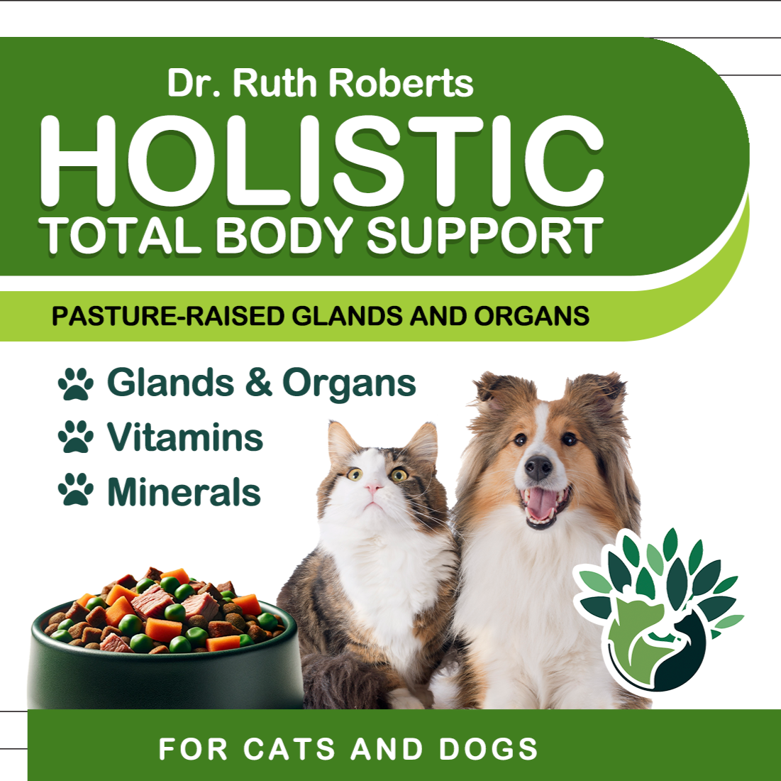 Holistic Homemade Dog and Cat Food Supplement + Multivitamin