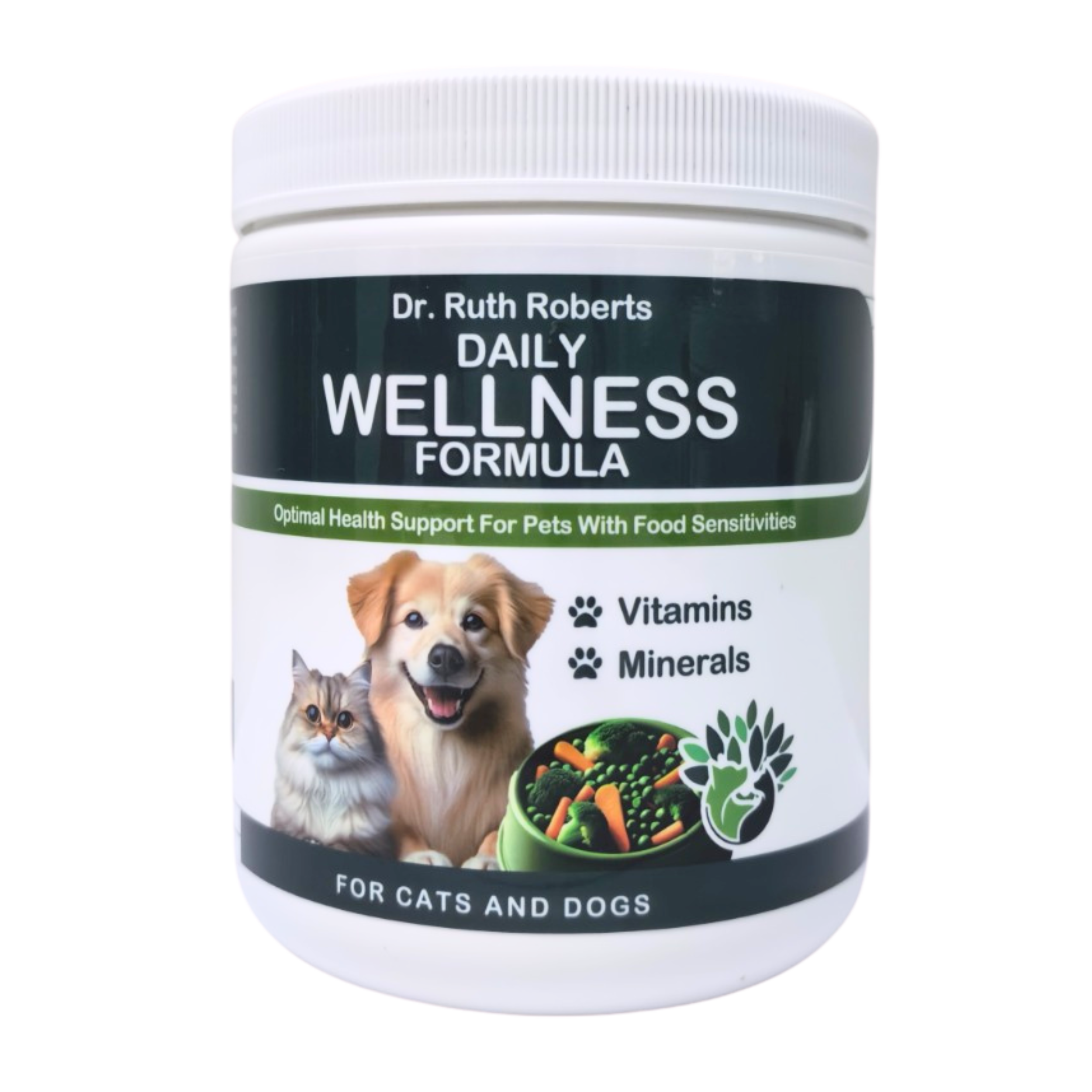 Holistic Homemade Dog and Cat Food Supplement + Multivitamin - Made for Beef & Pork Allergies