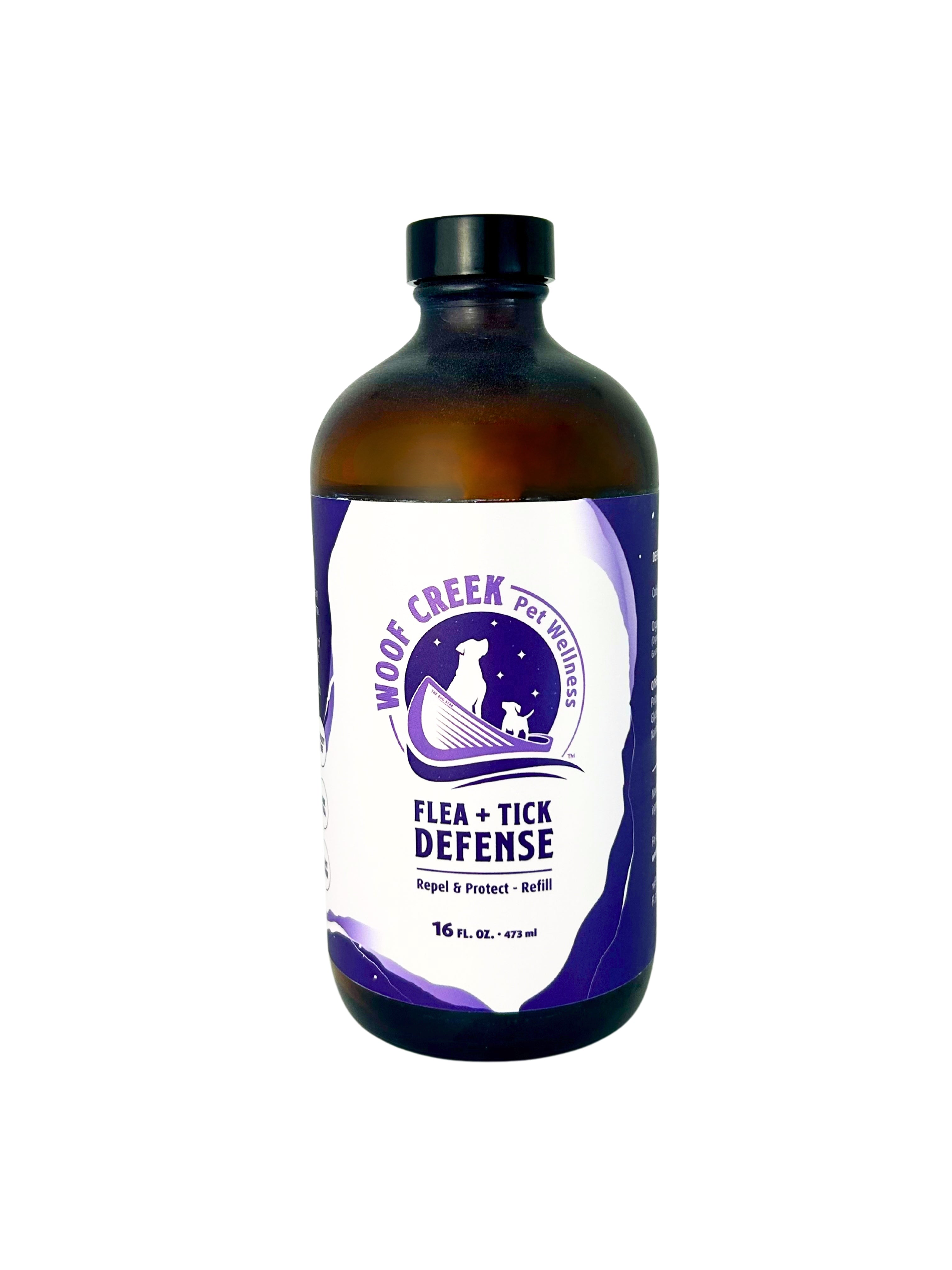 Large Refill of Flea + Tick Repellant for Dogs + Cats | 16FLOZ