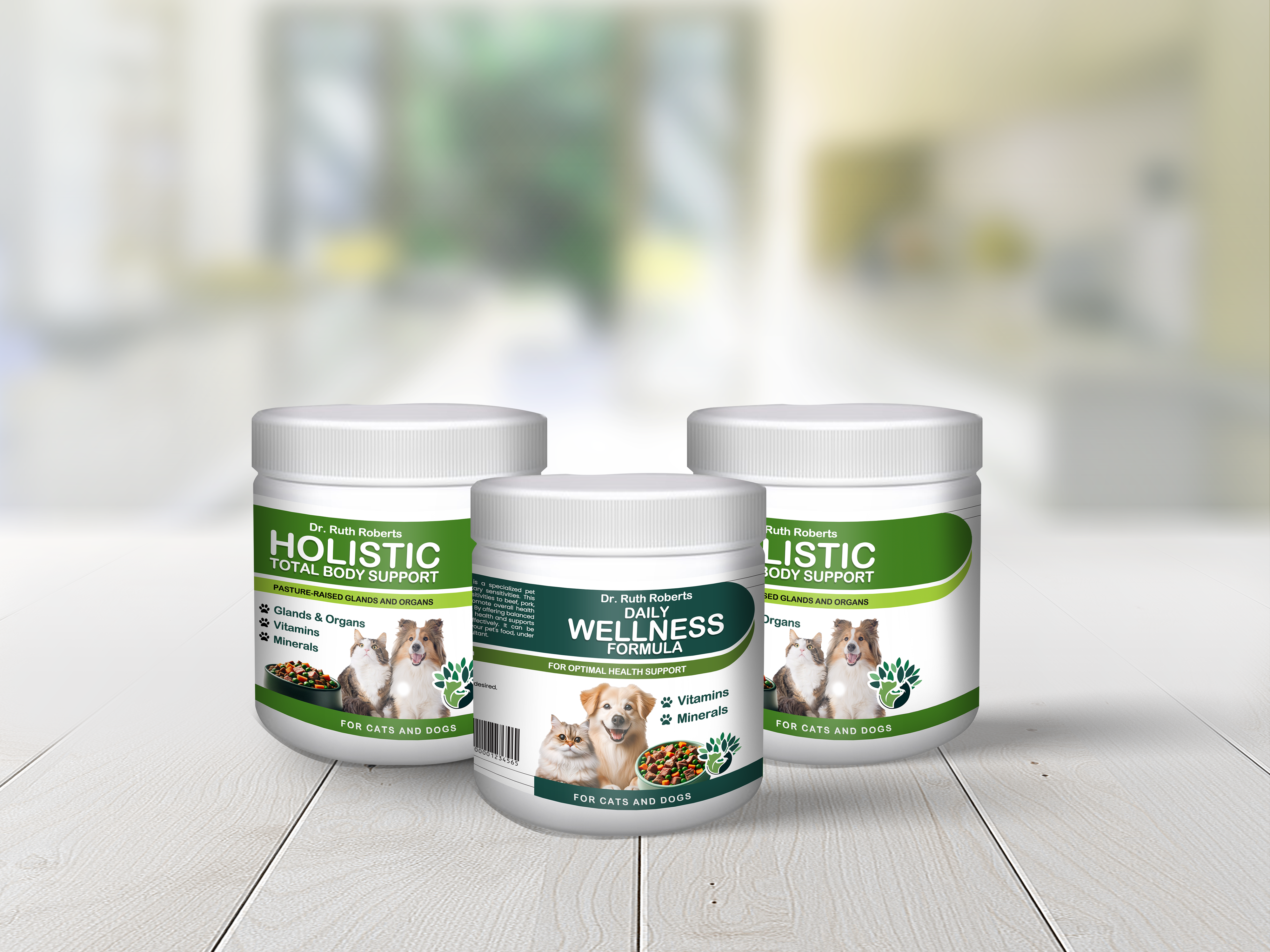 Holistic Homemade Dog and Cat Food Supplement + Multivitamin - Made for Beef & Pork Allergies