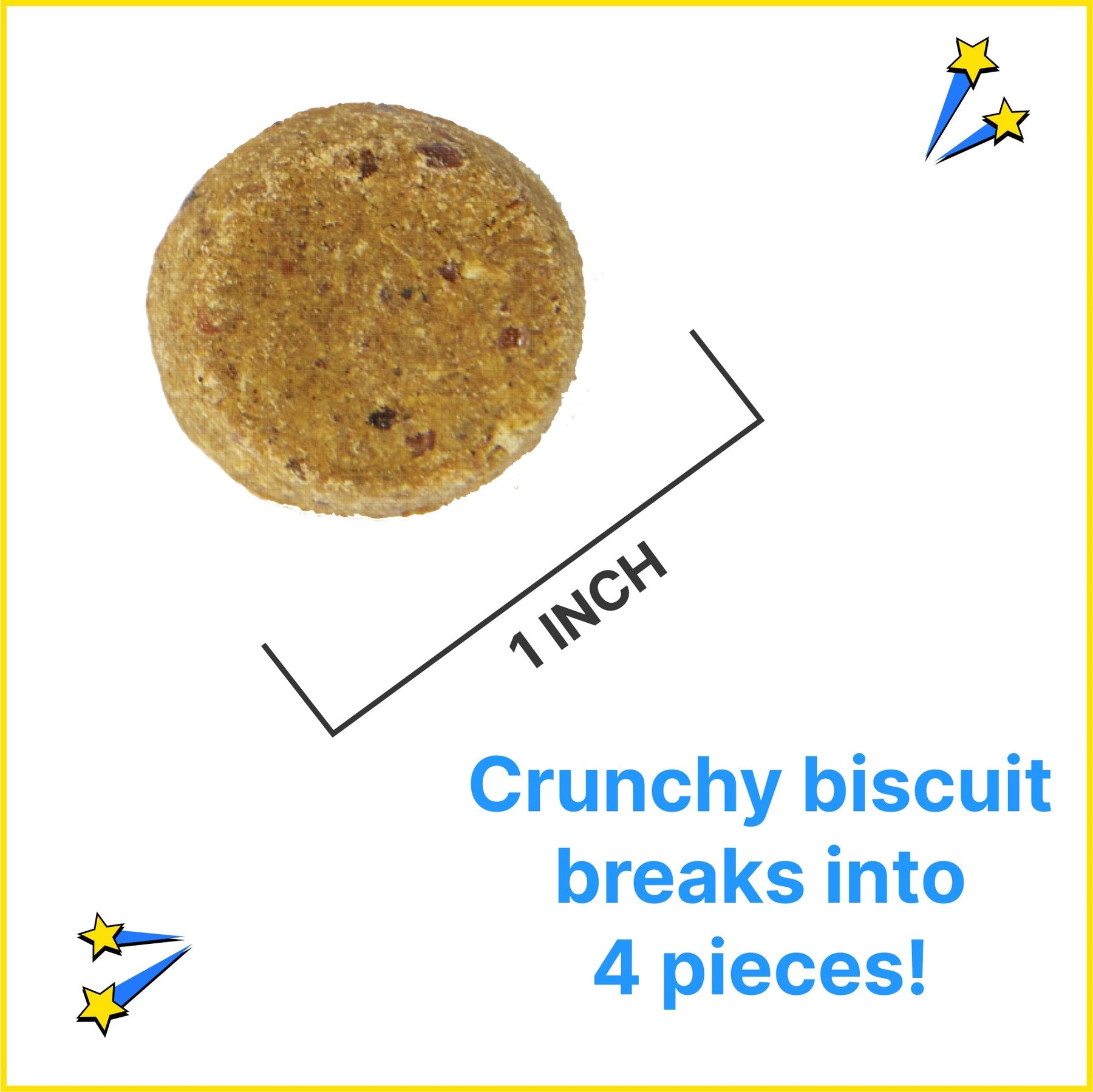 enlarged single treat displaying 1 inch size text