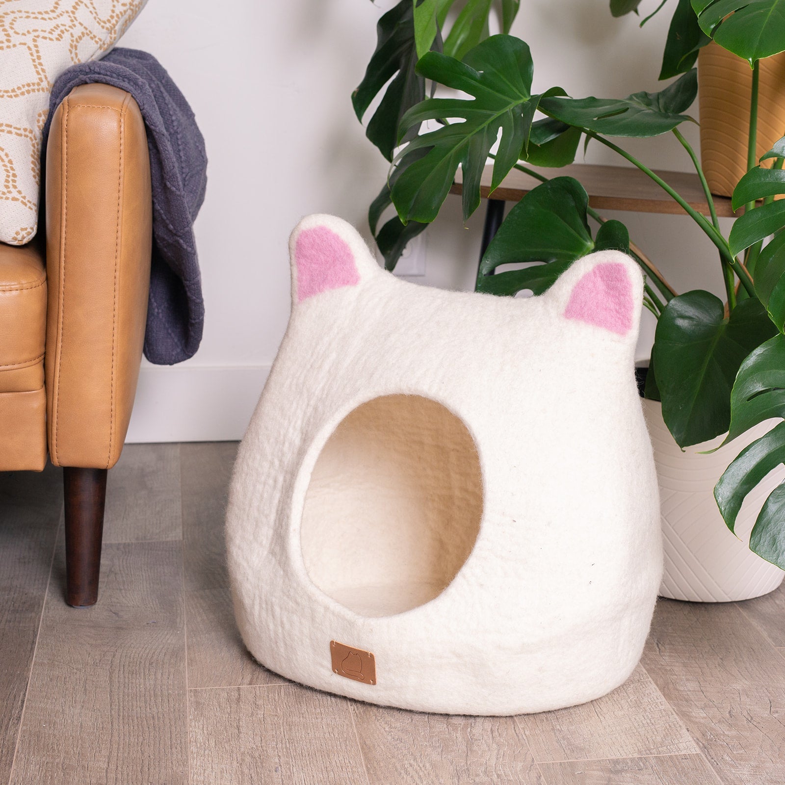Cat Ears Felt Wool Cat Cave