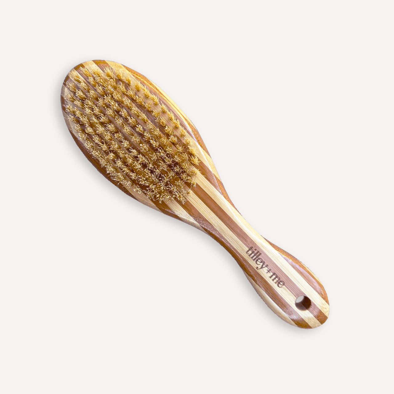 2-in-1 Dog Grooming Brush | Pin & Bristle Brush | Bamboo Wood, Stainless Steel