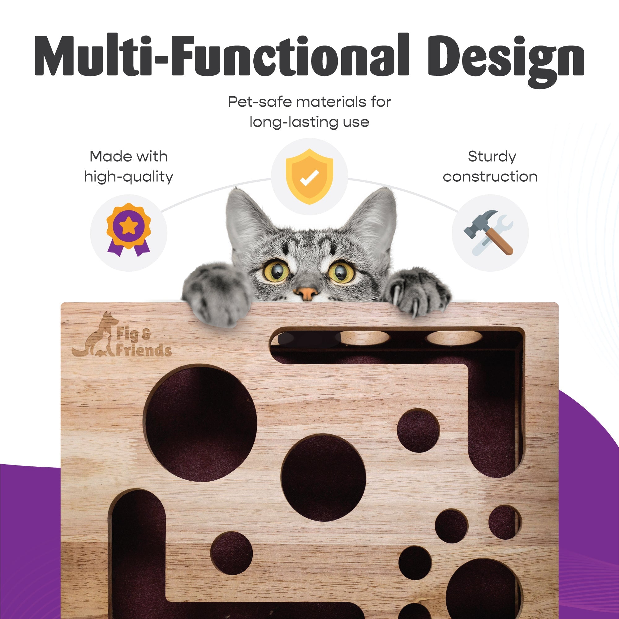 Cat Nail File Box | Interactive Cat Enrichment Toy