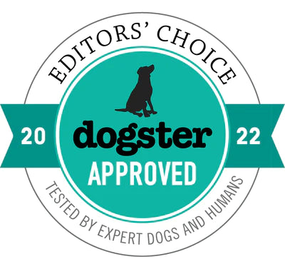 editors choice award and dogster approved 2022