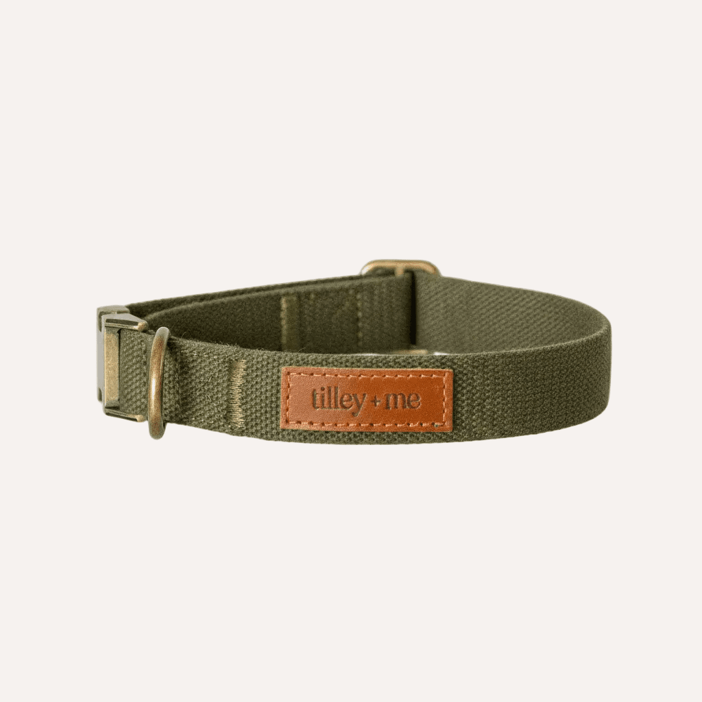 Cotton & Hemp Dog Collar | Adjustable Soft Fabric Dog Collar
