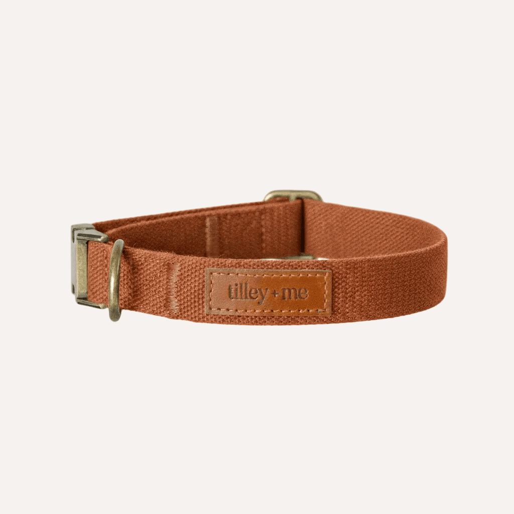 Cotton & Hemp Dog Collar | Adjustable Soft Fabric Dog Collar