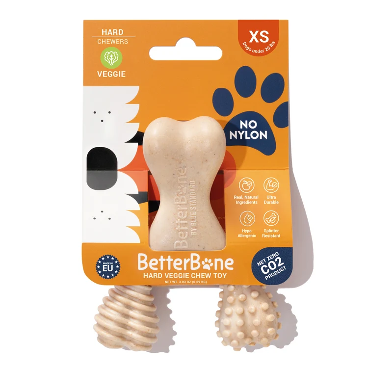 XS size, hard density, veggie flavor betterbone.
