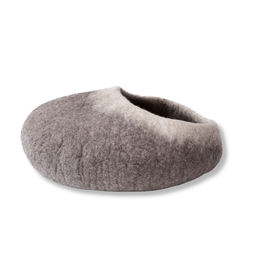 Karma Cat Handmade Wool Cat Cave Bed