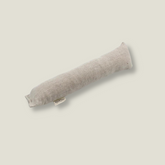 cat kicker toy in taupe colored hemp material