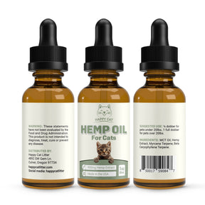 Calming Supplement for Cats with Hemp Oil