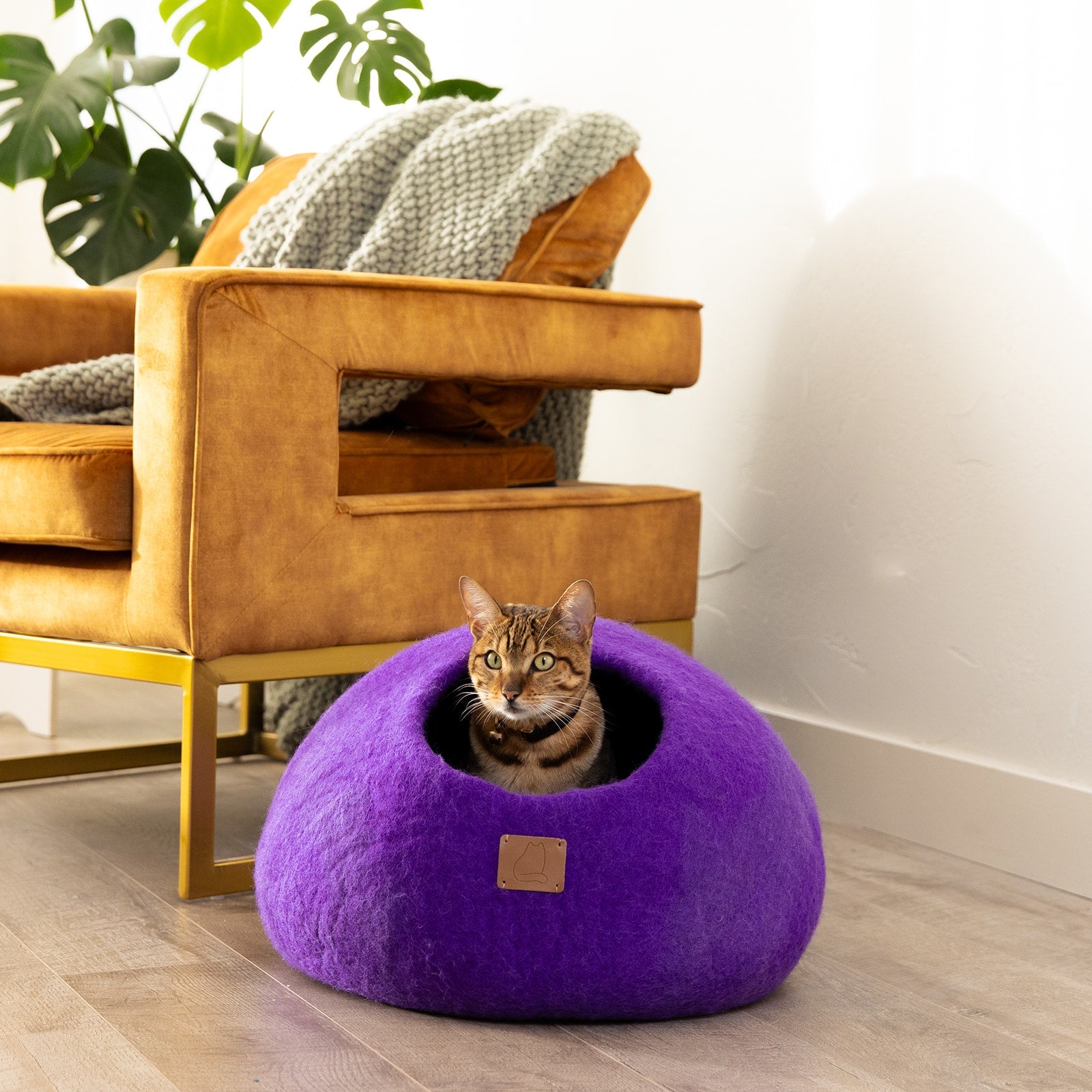 Organic Wool Cat Cave - Natural & Zero Waste