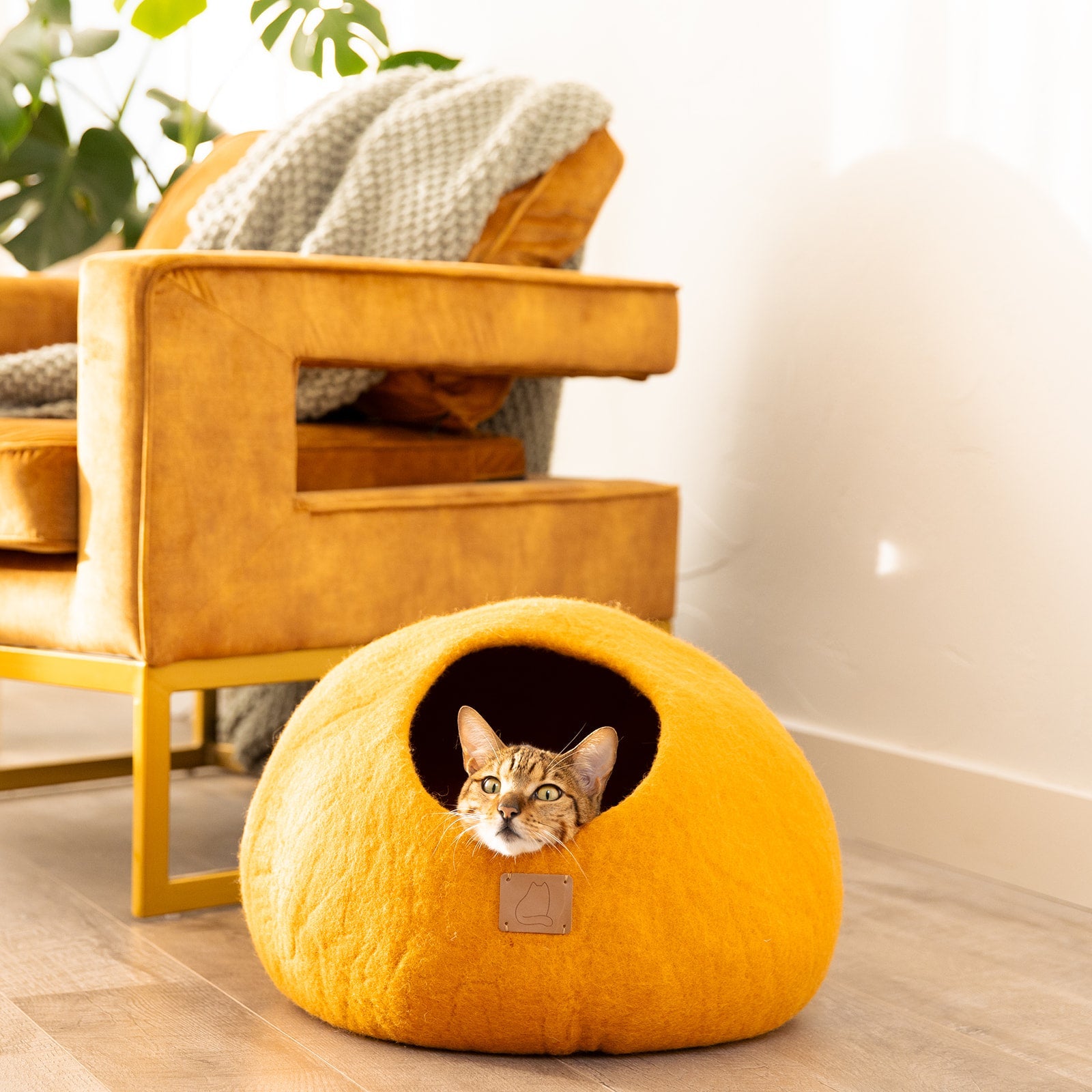 Organic Wool Cat Cave - Natural & Zero Waste