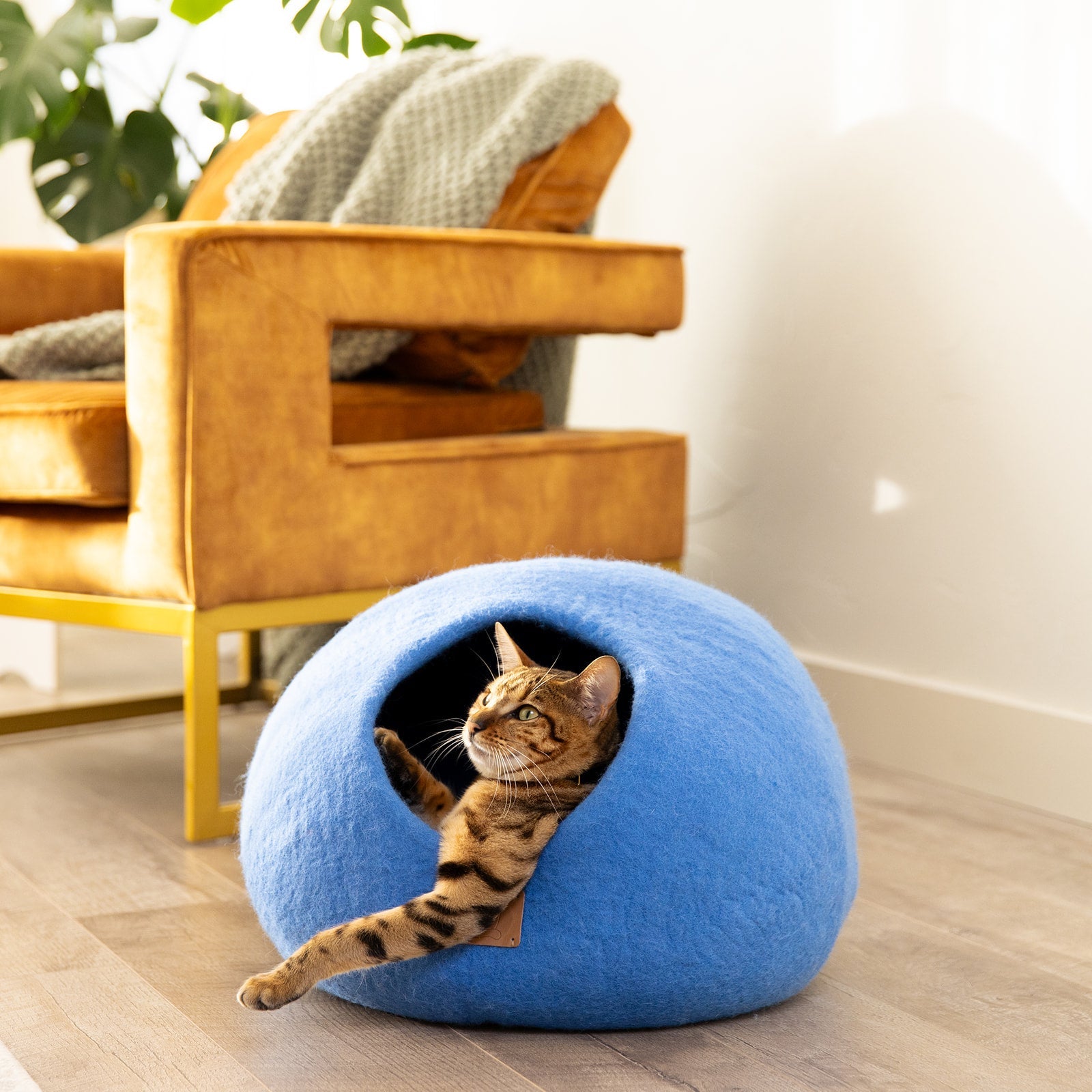 Organic Wool Cat Cave - Natural & Zero Waste