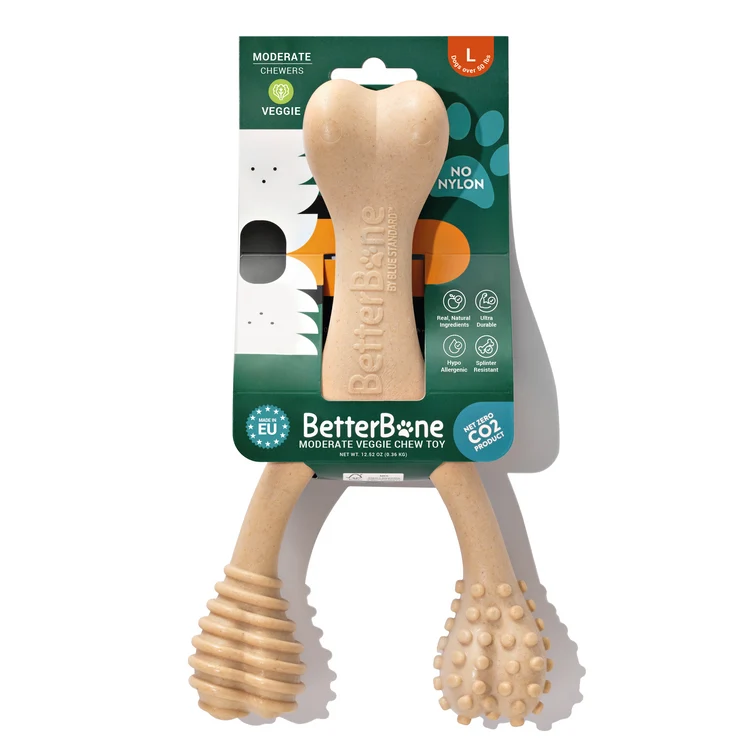 betterbone large, moderate density, veggie flavor image on white background.