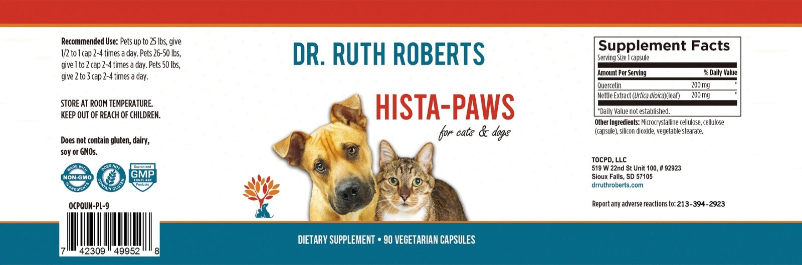 Hista Paws - Quercetin for Dogs and Cats