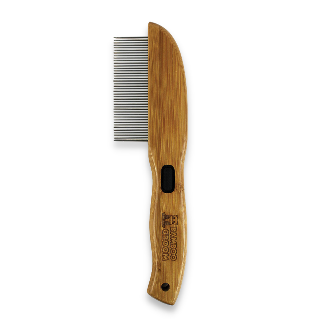 Bamboo Groom Rotating Pin Comb