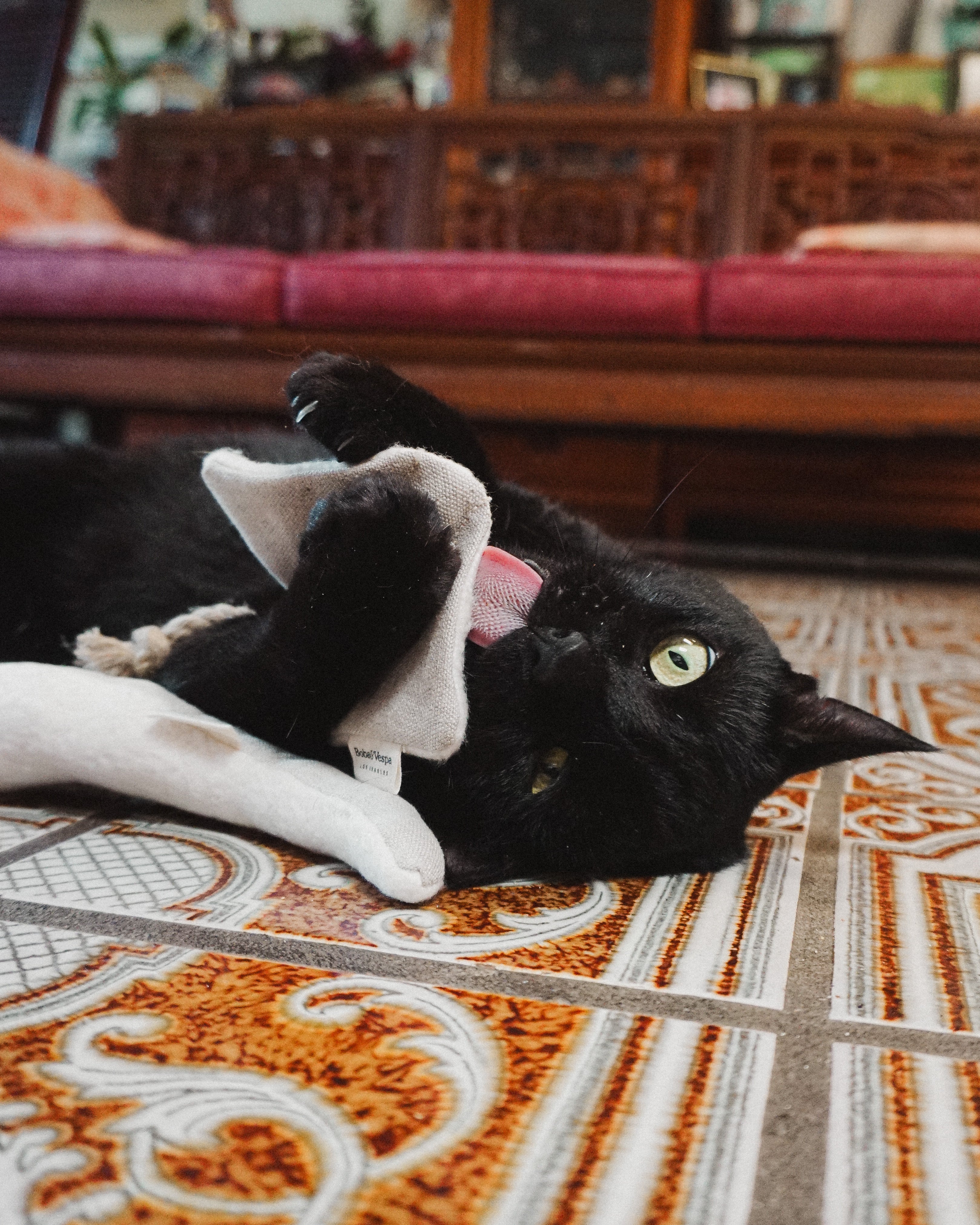 Boba & Vespa Crinkly Cat Toy Bundle in Natural Cotton and Hemp with Organic Catnip (+ Free Cat Litter Bag)