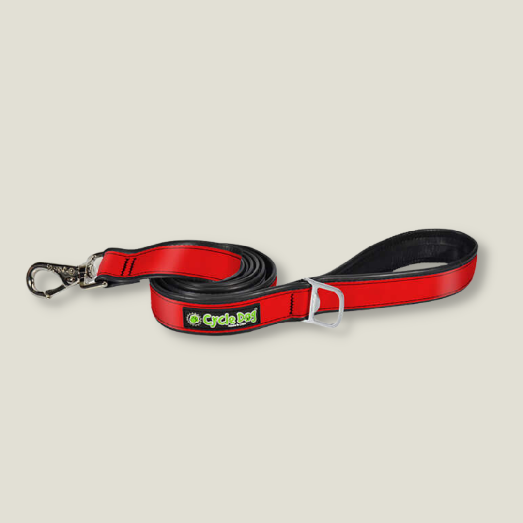 Upcycled Dog Leash red