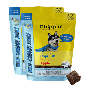 two packs of chippin wild-caught fish jerky