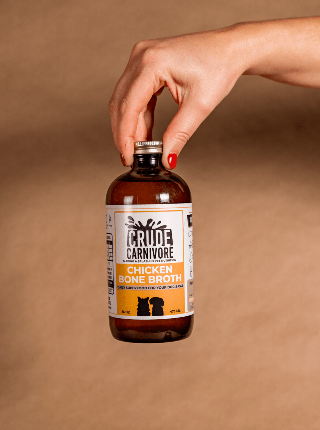 Chicken Bone Broth for Dogs and Cats | Crude Carnivore