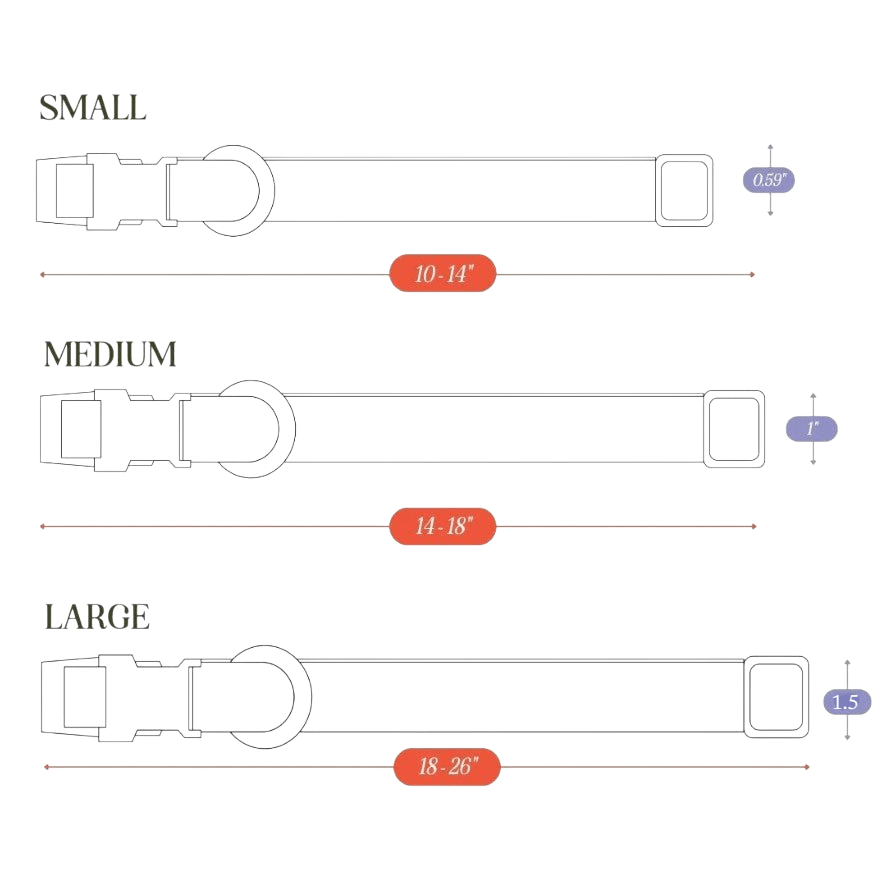 Cotton & Hemp Dog Collar | Adjustable Soft Fabric Dog Collar