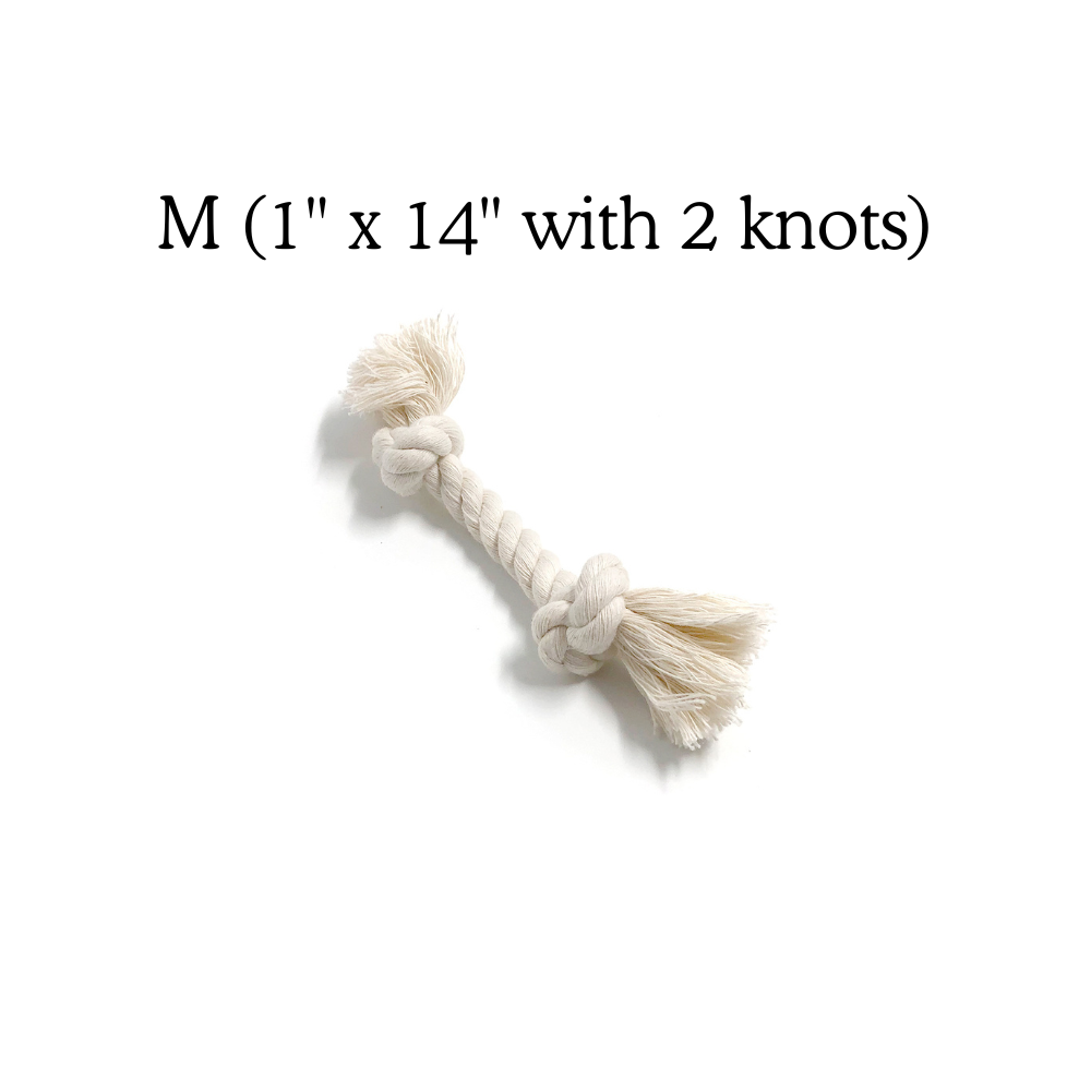 Boba & Vespa 100% Organic Cotton Rope Dog Toy - 5 Sizes