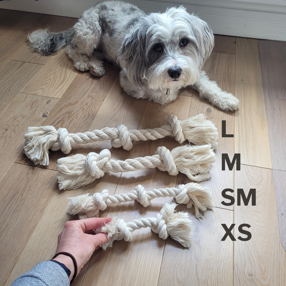 100% Organic Cotton Rope Dog Toy