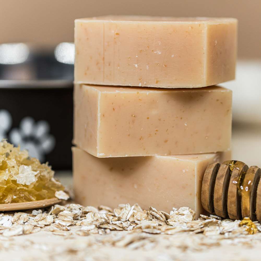 Organic Dog Shampoo Bar - Honey & Oats