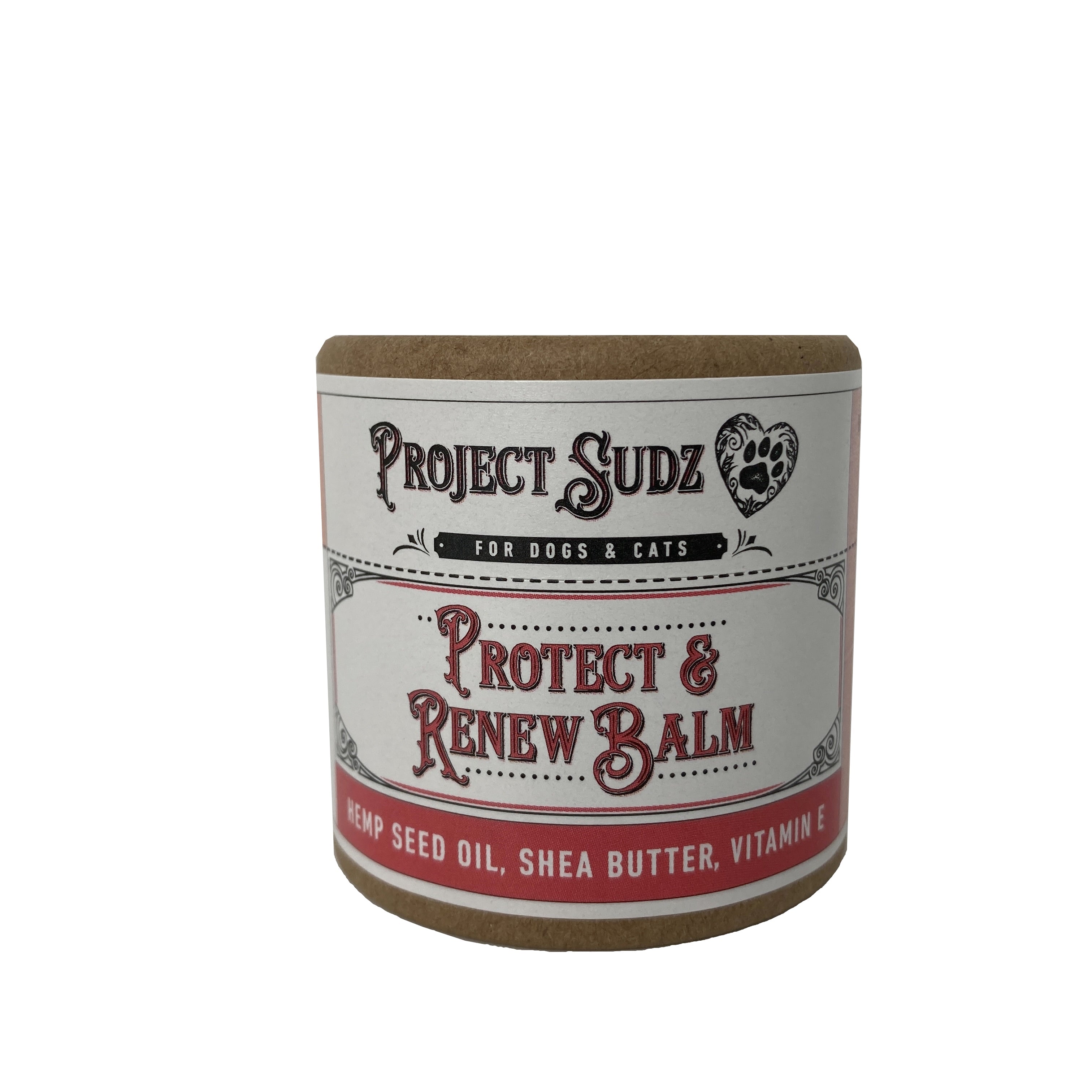 Project Sudz Protect & Renew Balm for dogs and cats on a white background