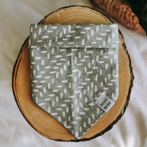 Handmade cotton dog bandana - Iris pattern